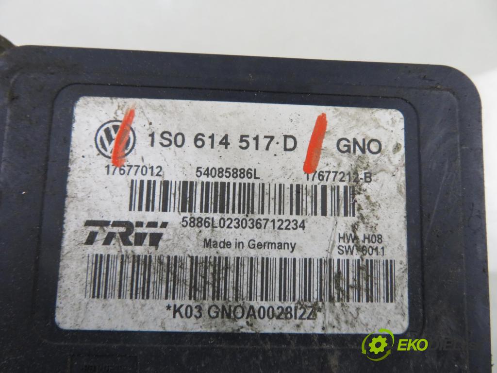 VW UP (121, 122, BL1, BL2) HB 2012 44,00 1 - CHYA 999,00 Pumpa ABS 1S0614517D (Pumpa ABS)