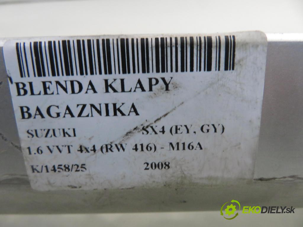 SUZUKI SX4 (EY, GY) CROSSOVER 2008 79,00 1.6 VVT 4x4 (RW 416) 107 - M16A 1586,00 Zadné čelo dverí kufor 8394179J00
