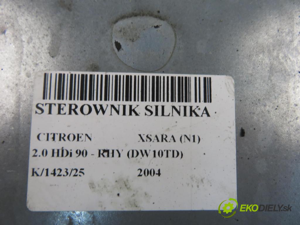 CITROEN XSARA (N1) HB 2004 66,00 2.0 HDi 90 - RHY (DW10TD) 1997,00 řídící jednotka motora 5WS40106GT ; SW9653647880