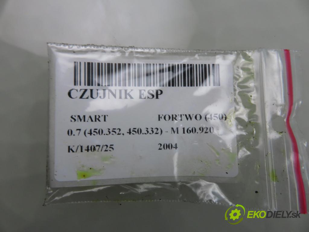 SMART FORTWO Coupe (450) HB 2004 45,00 0.7 (450.352, 450.332) - M 160.920 698,00 snímač ESP 0265005279