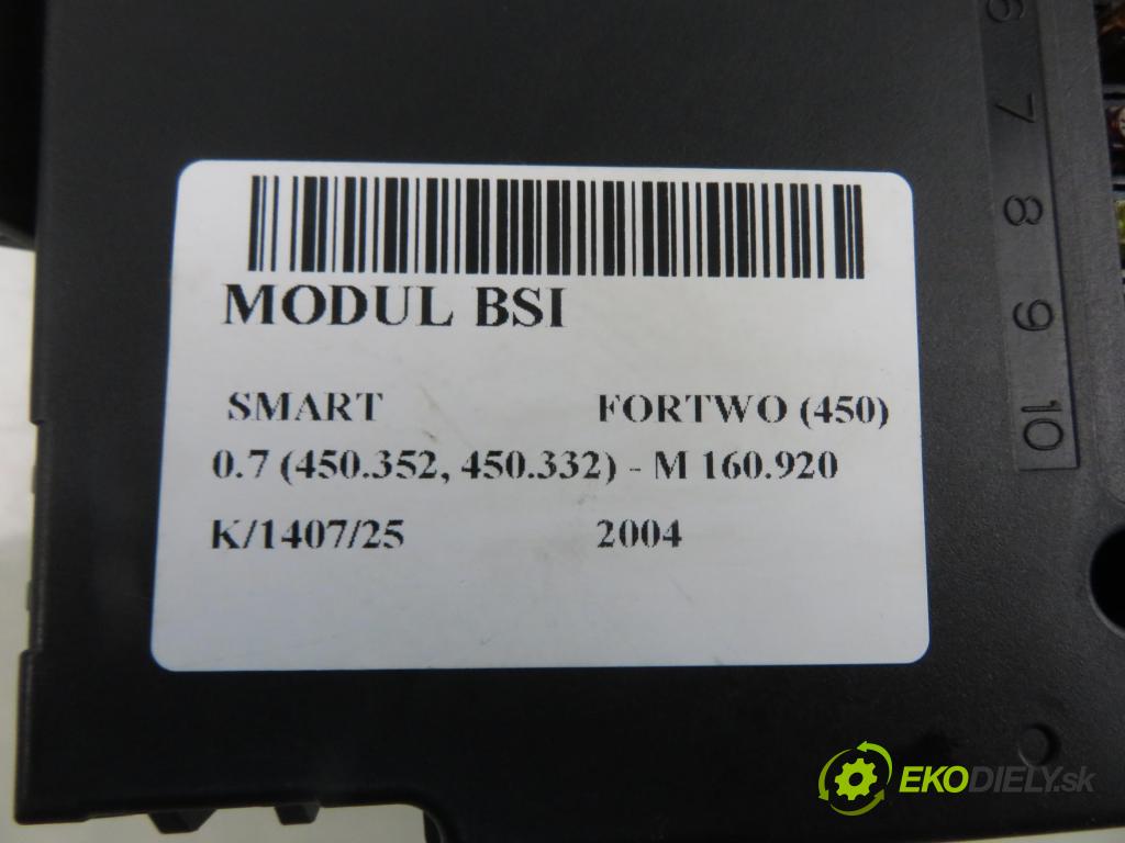SMART FORTWO Coupe (450) HB 2004 45,00 0.7 (450.352, 450.332) - M 160.920 698,00 MODUL BSI 5WK45090
