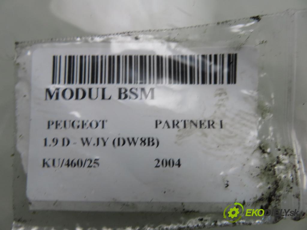 PEUGEOT PARTNER Skrzynia (5_, G_) FURGON 2004 51,00 1.9 D - WJY (DW8B) 1868,00 MODUL BSM 9643498980