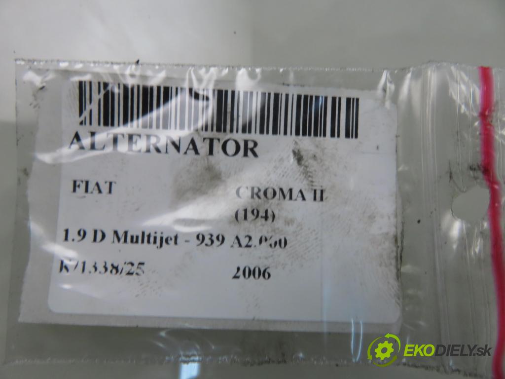 FIAT CROMA (194_) KOMBI 2006 110,00 1.9 D Multijet 150 - 939 A2.000 1910,00 Alternátor A4073 (Alternátor)
