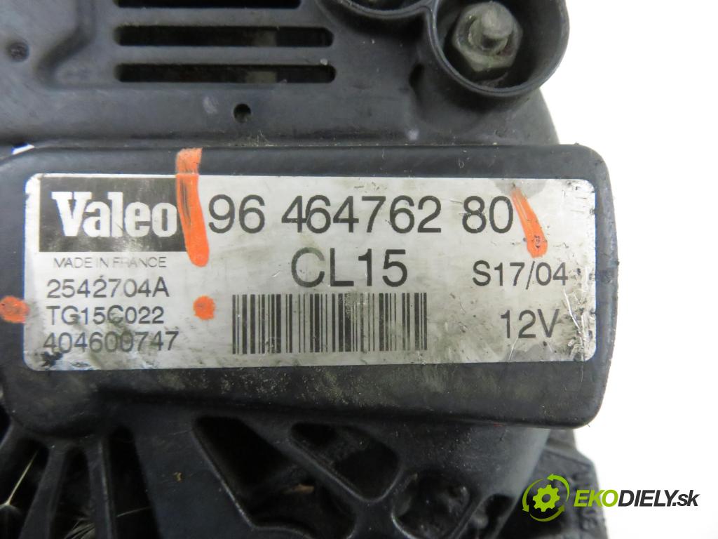 CITROEN XSARA (N1) HB 2004 66,00 2.0 HDi 90 - RHY (DW10TD) 1997,00 Alternátor 9646476280 ; TG15C022 (Alternátor)