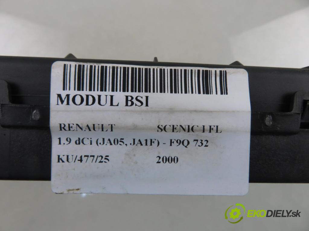 RENAULT SCENIC I (JA0/1_) MINIVAN 2000 75,00 1.9 dCi 102 - F9Q 732 1870,00 MODUL BSI 8200029342B ; S108502610H