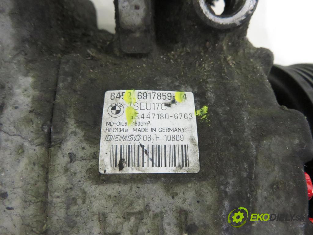 BMW 5 (E60) SEDAN 2004 130,00 525 d - M57 D25 177 (256D2) 2497,00 KOMPRESOR: klimatizácie 6917859 ; 4471806763 (Kompresor klimatizácie)