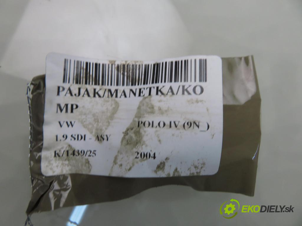 VW POLO (9N_) HB 2004 47,00 1.9 SDI - ASY 1896,00 PAKA/ŘAZENÍ/SADA: 6Q0953503AF