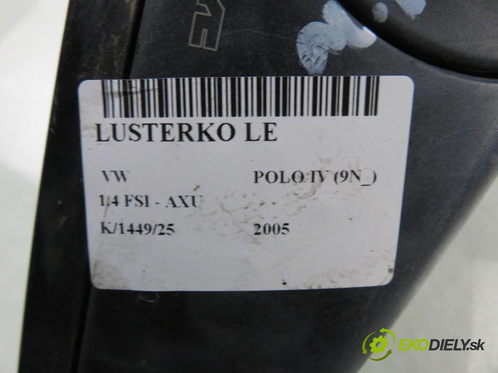 VW POLO (9N_) HB 2005 63,00 1.4 FSI - AXU 1390,00 zpětné zrcátko LE