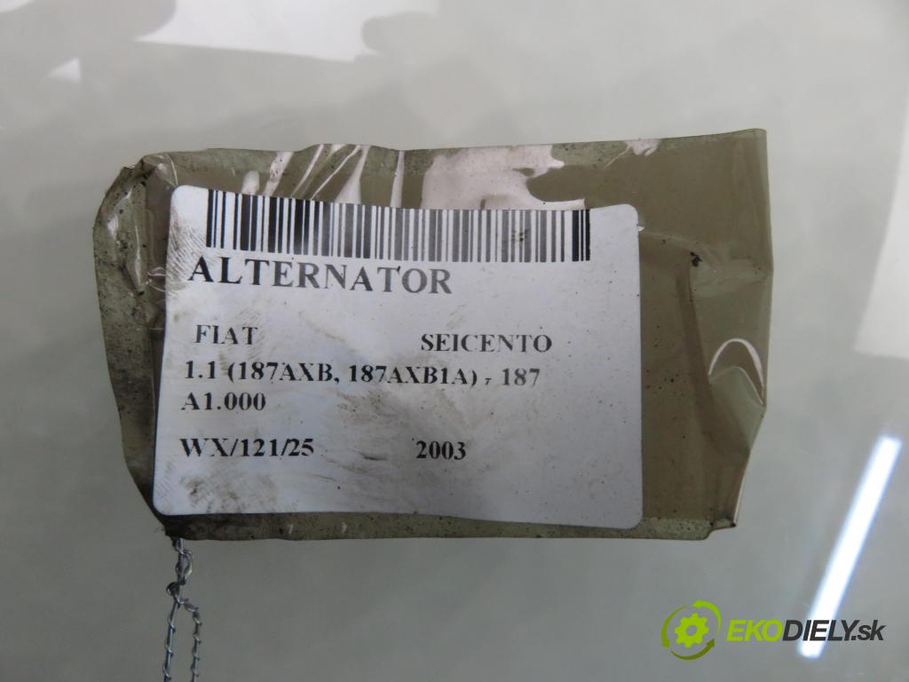 FIAT SEICENTO / 600 (187_) HB 2003 40,00 1.1 54 - 187 A1.000 1108,00 Alternátor A4018 (Alternátor)
