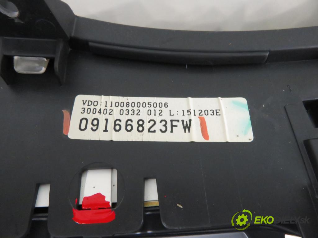 OPEL CORSA C (X01) HB 2001 55,00 1.2 16V 75 - Z 12 XE 1199,00 prístrojovka elektrický 09166823FW
