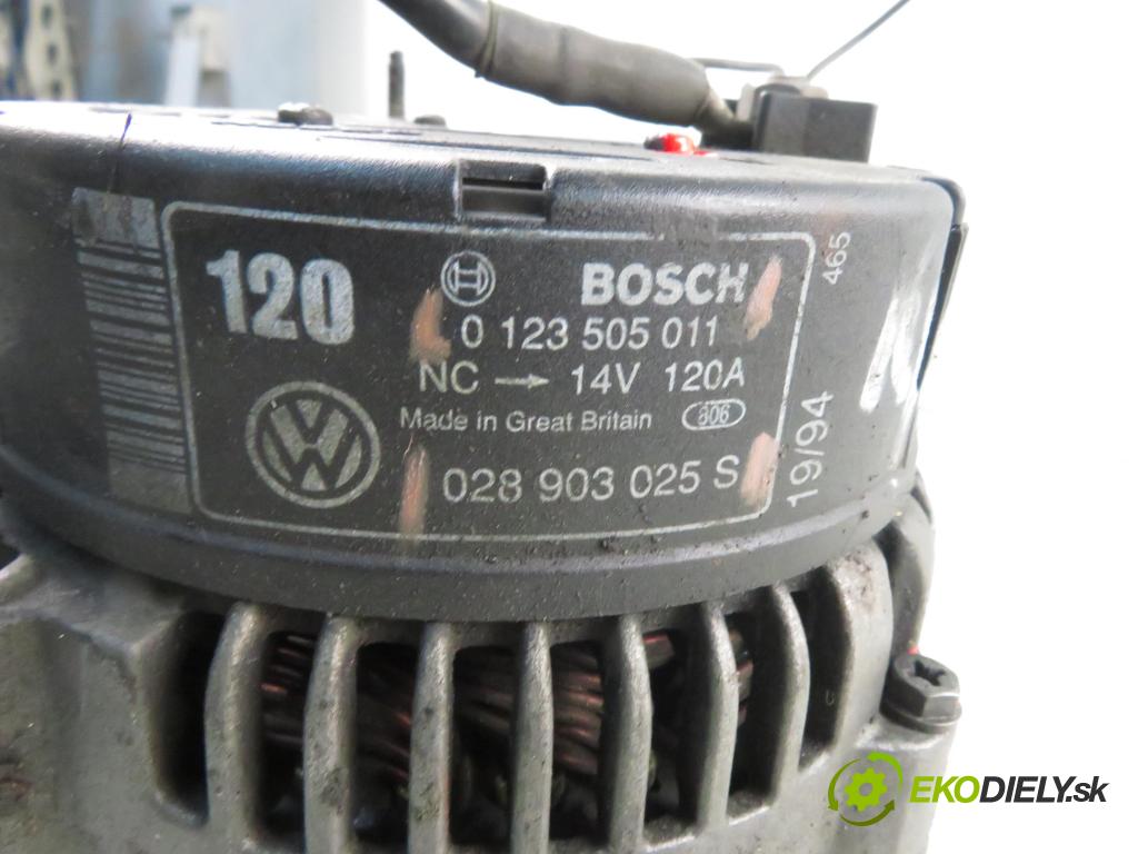 VW GOLF IV (1J1) HB 2002 74,00 1.9 TDI PD 101 - AXR 1896,00 Alternátor 0123505011 ; 028903025S (Alternátor)