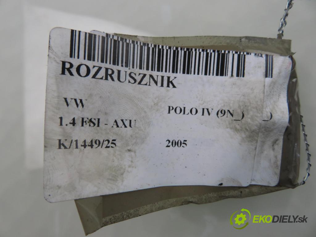 VW POLO (9N_) HB 2005 63,00 1.4 FSI - AXU 1390,00 Štartér 0001120100 (Štartér)