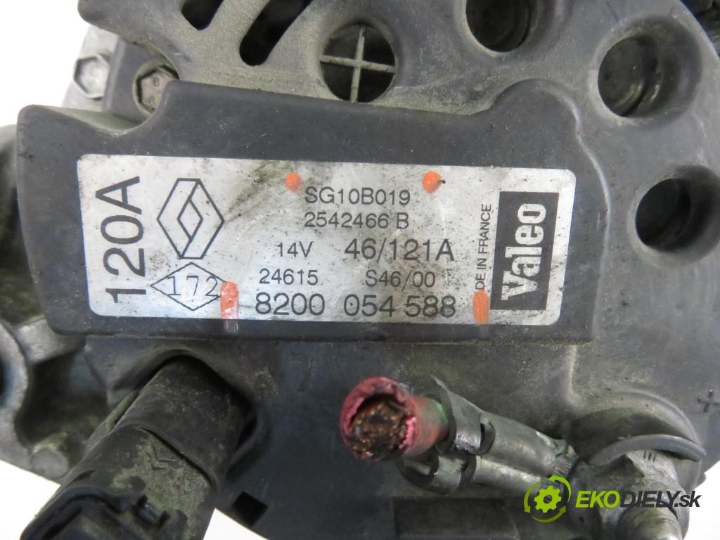 RENAULT SCENIC I (JA0/1_) MINIVAN 2000 75,00 1.9 dCi 102 - F9Q 732 1870,00 Alternátor 8200054588 ; SG10B019 (Alternátor)