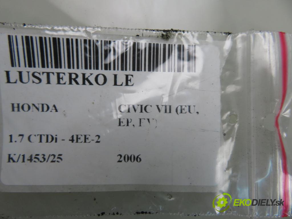 HONDA CIVIC VII Hatchback (EU, EP, EV) HB 2006 74,00 1.7 CTDi 101 - 4EE-2 (Isuzu) 1686,00 zpětné zrcátko LE