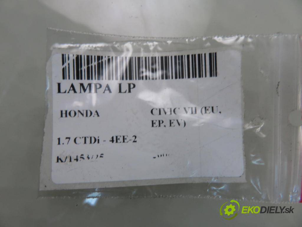 HONDA CIVIC VII Hatchback (EU, EP, EV) HB 2006 74,00 1.7 CTDi 101 - 4EE-2 (Isuzu) 1686,00 světlo LP