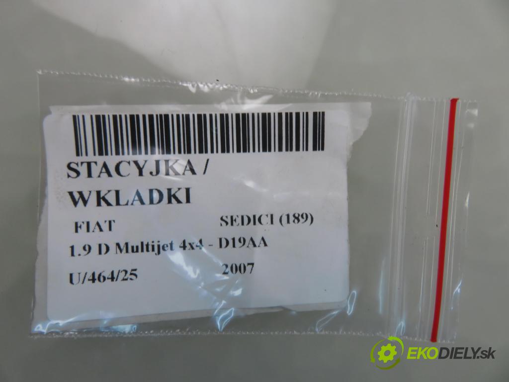 FIAT SEDICI (189_) CROSSOVER 2007 88,00 1.9 D Multijet 120 4x4 - D19AA 1910,00 spínačka / VLOŽKY SLS18 ; 3397062J10 ; 5WK49183
