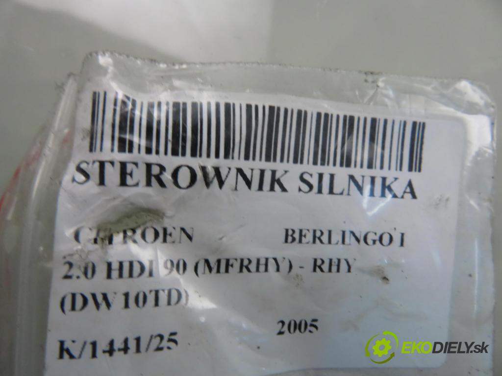 CITROEN BERLINGO / BERLINGO FIRST nadwozie wielkoprzestrzenne (MPV) KOMBIVAN 2005 66,00 2.0 HDI 90 1997,00 Riadiaca jednotka Motor SW9657544780 ; 5WS40146FT ; HW9647423380