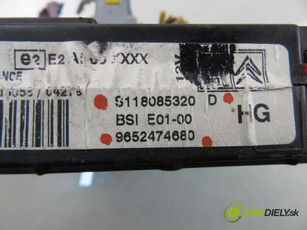 CITROEN BERLINGO / BERLINGO FIRST nadwozie wielkoprzestrzenne (MPV) KOMBIVAN 2005 66,00 2.0 HDI 90 1997,00 MODUL BSI S118085320D ; 9652474680