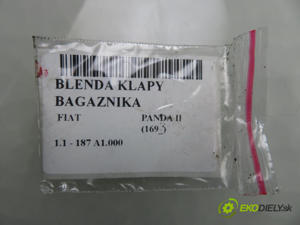 FIAT PANDA (169_) HB 2003 40,00 1.1 54 - 187 A1.000 1108,00 zadní část - čelo dveří kufr
