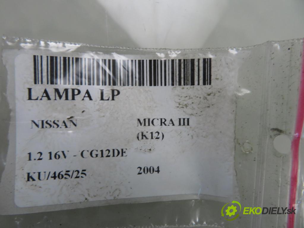 NISSAN MICRA III (K12) HB 2004 59,00 1.2 16V 80 - CG12DE 1240,00 světlo LP