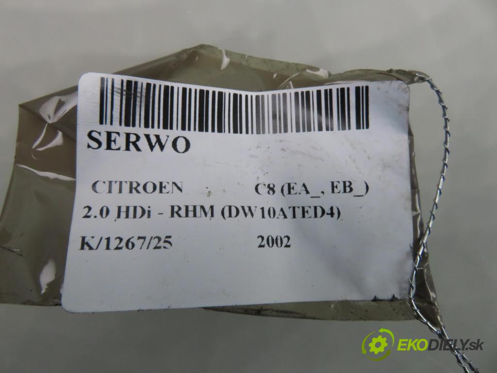 CITROEN C8 (EA_, EB_) MINIVAN 2002 79,00 2.0 HDi - RHM (DW10ATED4) 1997,00 posilovač 0204024267 ; 1488753080 (Servočerpadlo)