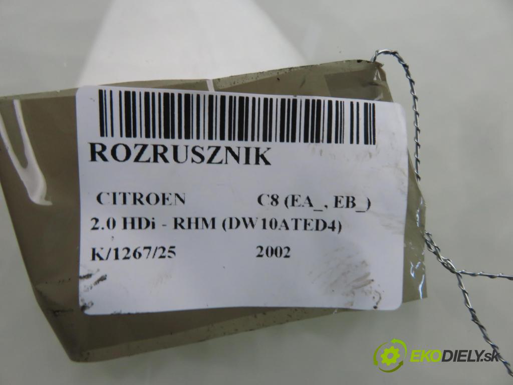 CITROEN C8 (EA_, EB_) MINIVAN 2002 79,00 2.0 HDi - RHM (DW10ATED4) 1997,00 Štartér  (Štartér)