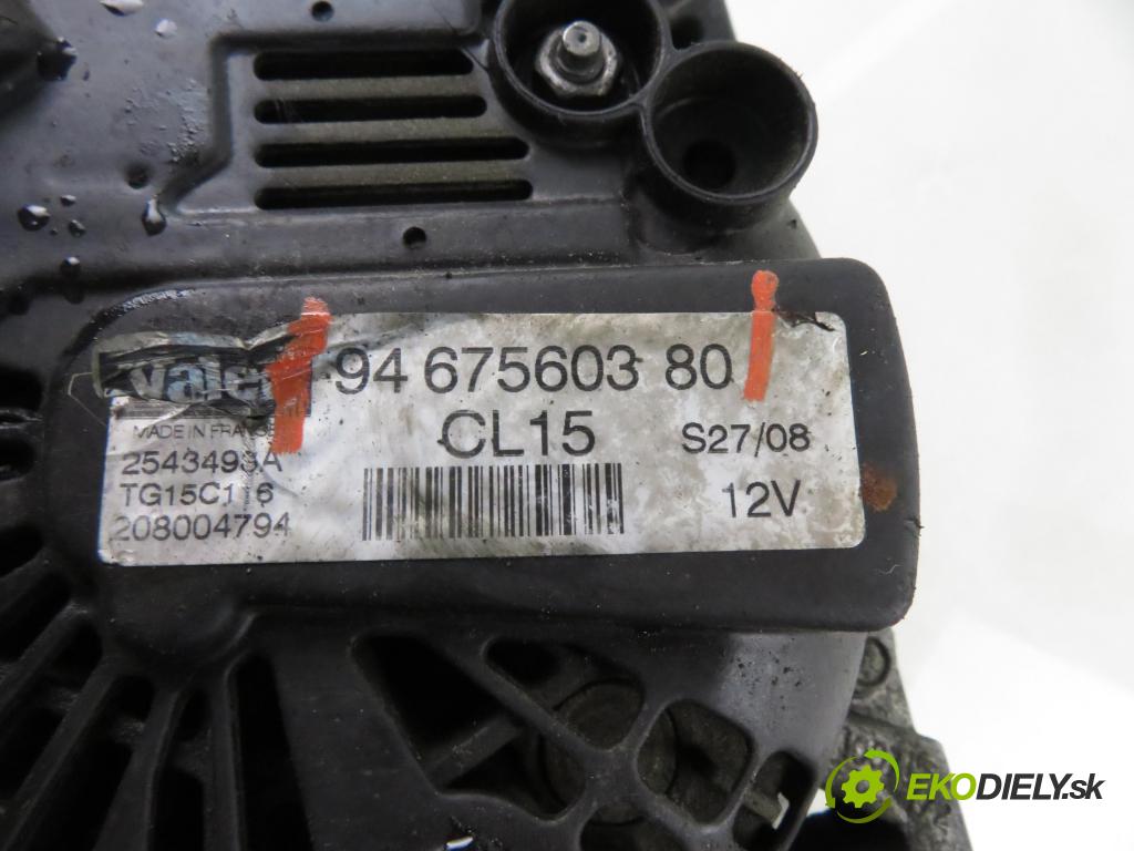 CITROEN C8 (EA_, EB_) MINIVAN 2002 79,00 2.0 HDi - RHM (DW10ATED4) 1997,00 Alternátor 9467560380 (Alternátor)