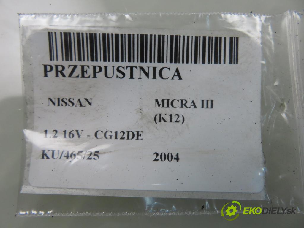 NISSAN MICRA III (K12) HB 2004 59,00 1.2 16V 80 - CG12DE 1240,00 Škrtiaca klapka RME45 (Škrtiaca klapka)