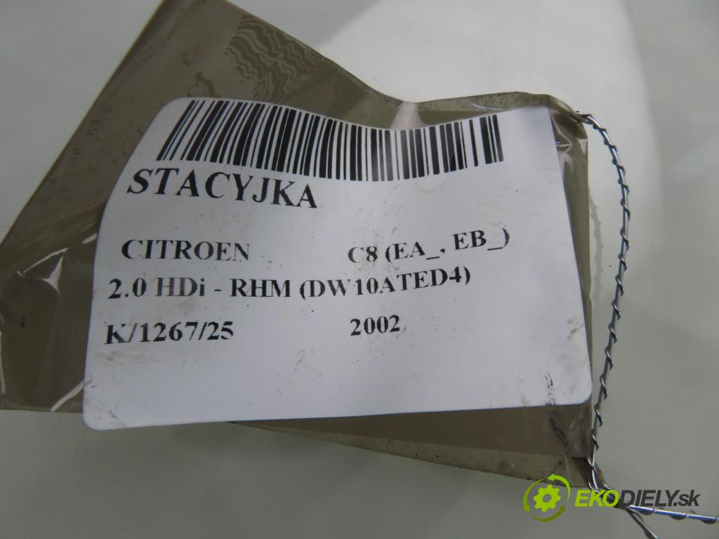 CITROEN C8 (EA_, EB_) MINIVAN 2002 79,00 2.0 HDi - RHM (DW10ATED4) 1997,00 spinačka 36353100 ; 9632897680 (Spínacia skrinka)