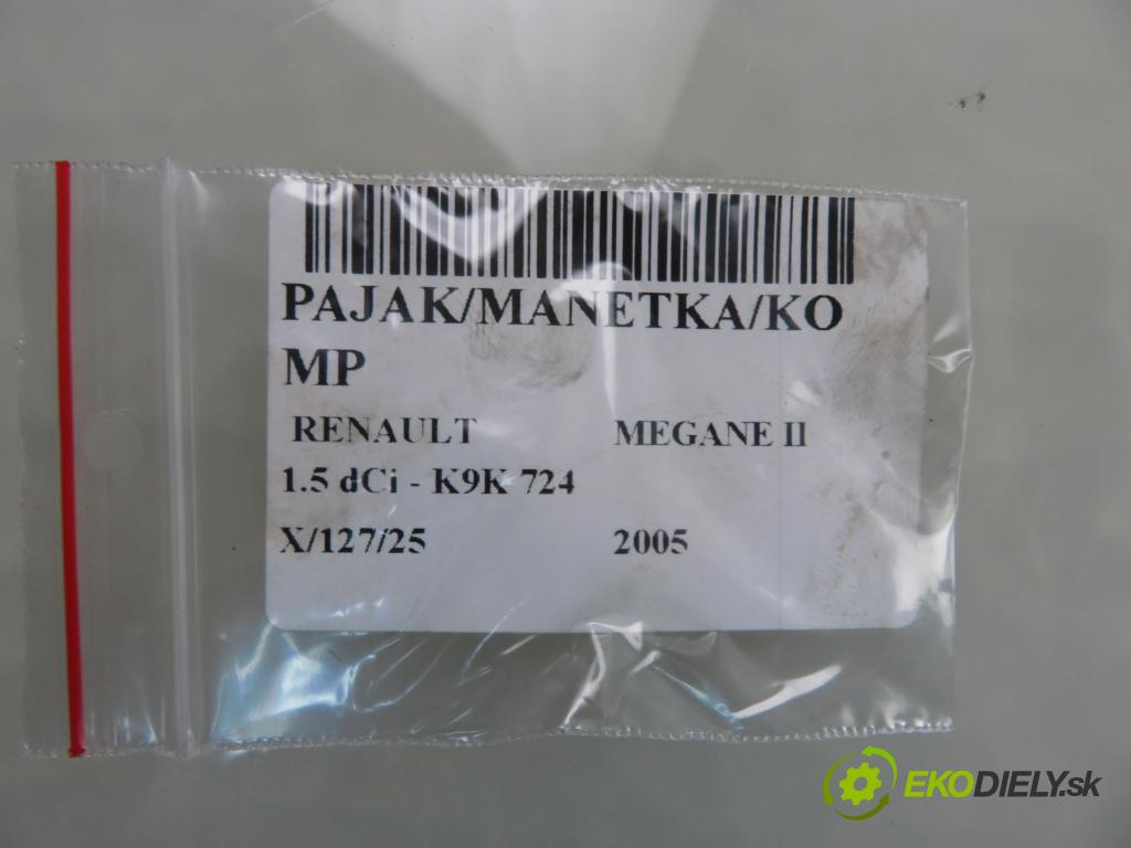RENAULT MEGANE II (BM0/1_, CM0/1_) HB 2005 63,00 1.5 dCi 86 - K9K 724 1461,00 PAKA/ŘAZENÍ/SADA: 618300123 ; 8200213760