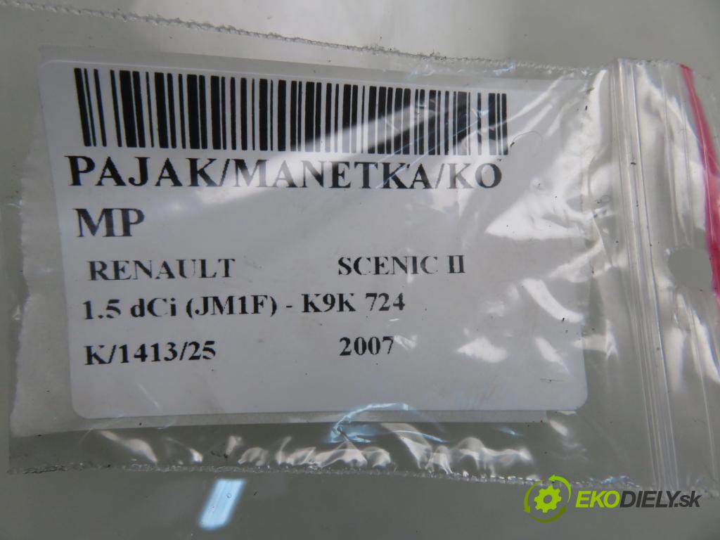 RENAULT SCENIC II (JM0/1_) MINIVAN 2007 63,00 1.5 dCi (JM1F) - K9K 724 1461,00 PAKA/ŘAZENÍ/SADA: 8200127728 ; 618500053