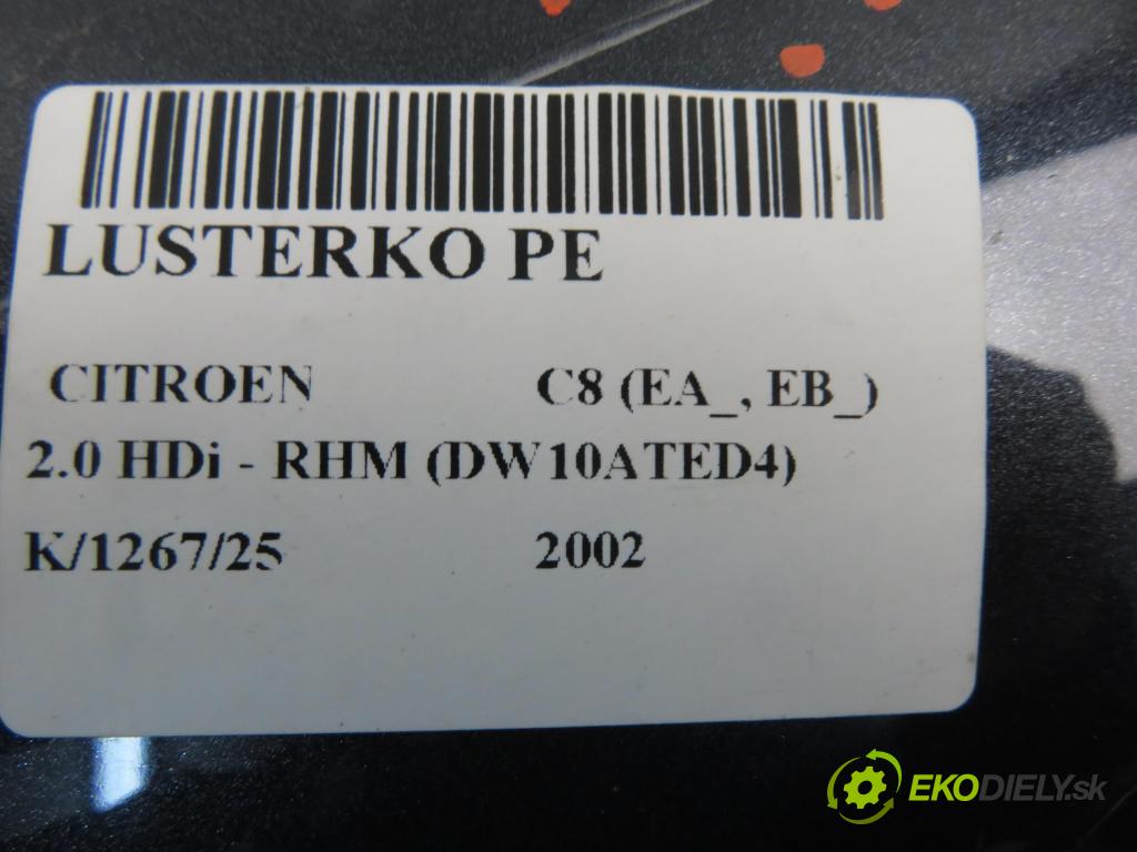 CITROEN C8 (EA_, EB_) MINIVAN 2002 79,00 2.0 HDi - RHM (DW10ATED4) 1997,00 zpětné zrcátko