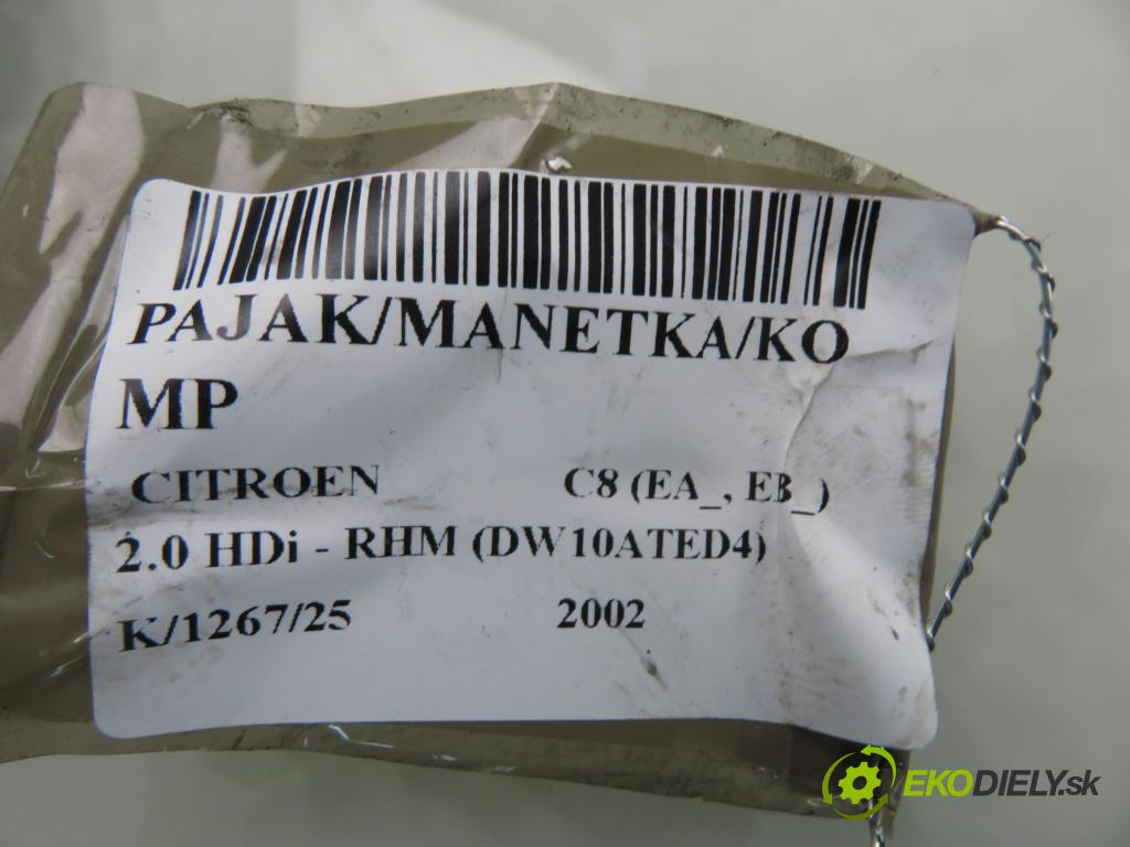 CITROEN C8 (EA_, EB_) MINIVAN 2002 79,00 2.0 HDi - RHM (DW10ATED4) 1997,00 PAKA/ŘAZENÍ/SADA: 96605636XT