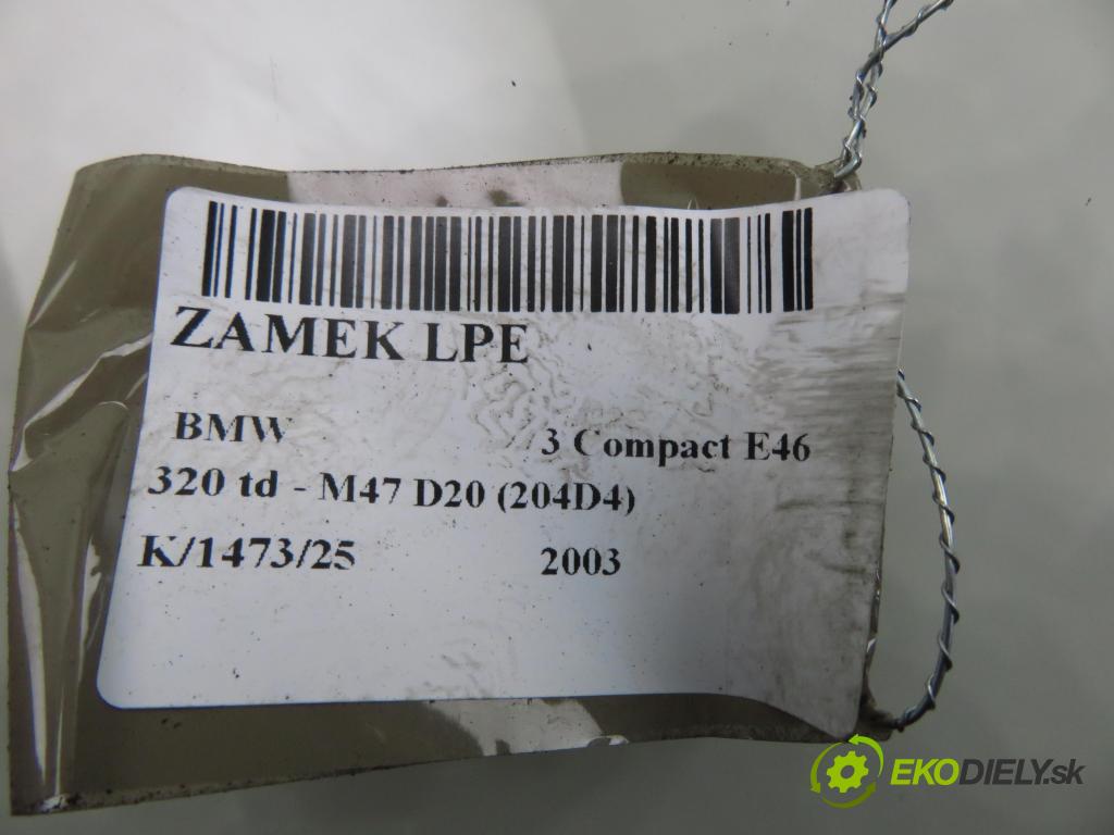 BMW 3 Compact (E46) HB 2003 110,00 320 td 150 - M47 D20 (204D4) 1995,00 zámok 82534310