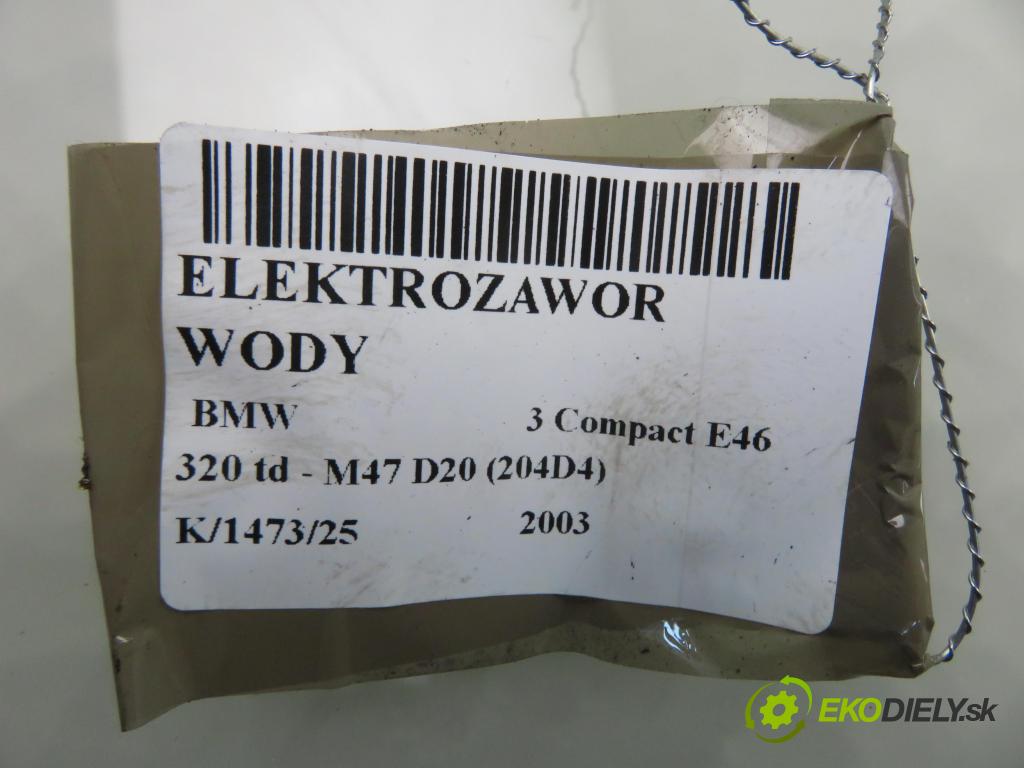 BMW 3 Compact (E46) HB 2003 110,00 320 td 150 - M47 D20 (204D4) 1995,00 ELEKTROVENTIL: vody 8369807