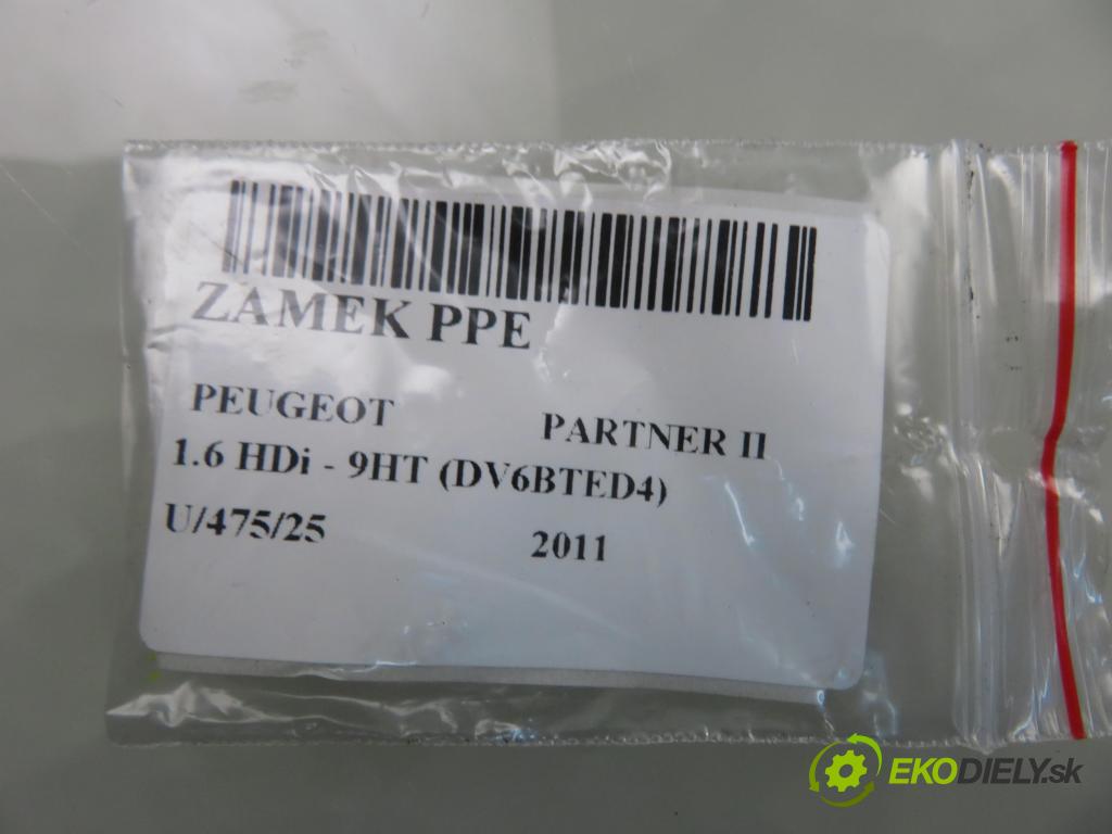 PEUGEOT PARTNER Skrzynia FURGON 2011 55,00 1.6 HDi - 9HT (DV6BTED4) 1560,00 zámok PPE 828405 ; PSA828405