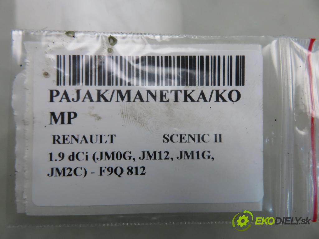 RENAULT SCENIC II (JM0/1_) MINIVAN 2005 88,00 1.9 dCi 120 - F9Q 812 1870,00 PAKA/ŘAZENÍ/SADA: 7701060400 ; 61880051