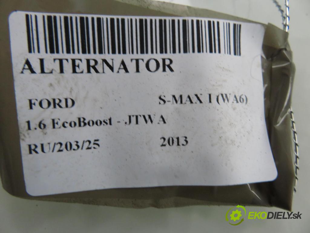 FORD S-MAX (WA6) MINIVAN 2013 118,00 1.6 EcoBoost - JTWA 1596,00 Alternátor BV6N10300BB (Alternátor)