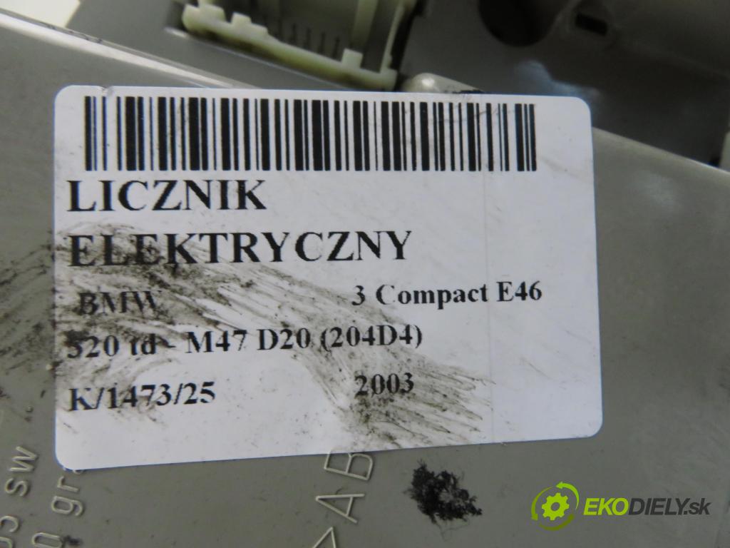 BMW 3 Compact (E46) HB 2003 110,00 320 td 150 - M47 D20 (204D4) 1995,00 prístrojovka elektrický 0263639080 ; 6931245