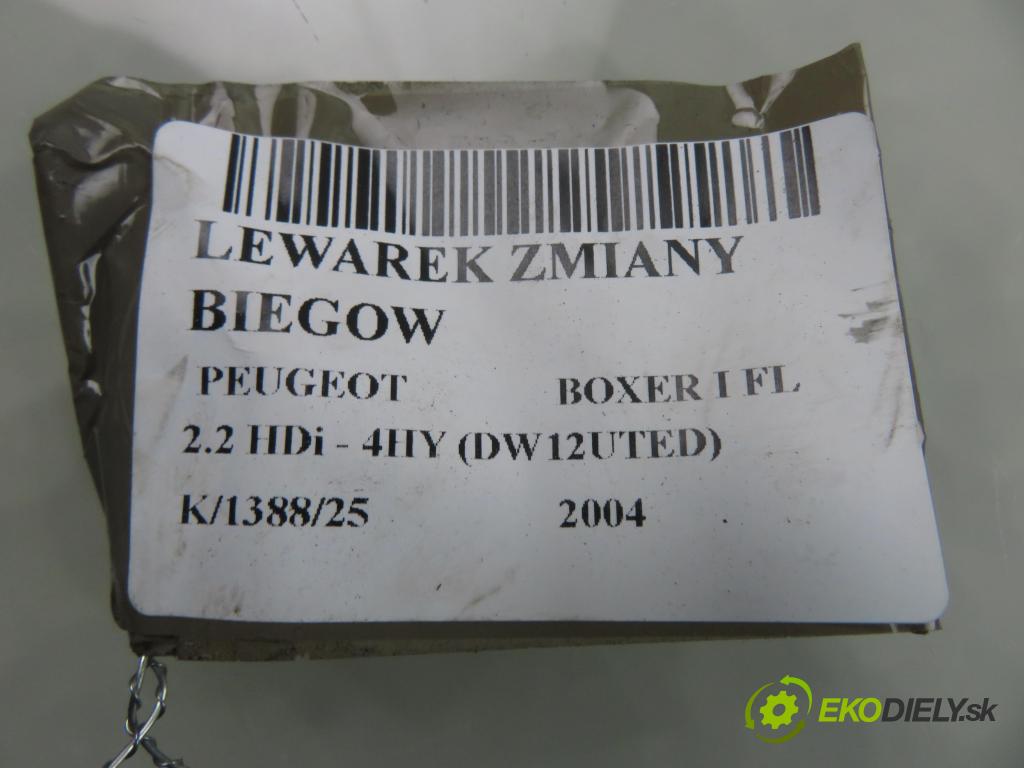 PEUGEOT BOXER Skrzynia (244) FURGON 2004 74,00 2.2 HDi - 4HY (DW12UTED) 2179,00 ZVEDÁK: 55183995