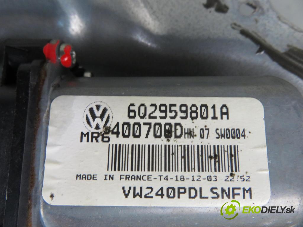 VW POLO (9N_) HB 2004 47,00 1.9 SDI - ASY 1896,00 mechanismus oken PPE 3D 6Q2959801A