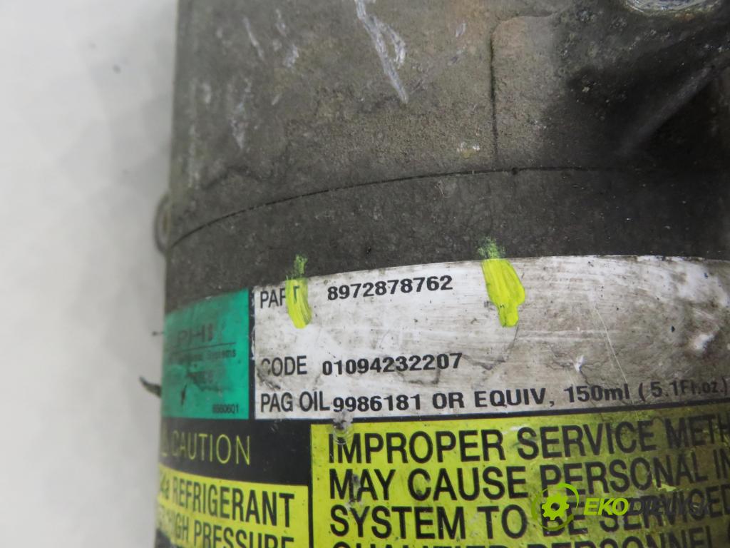 HONDA CIVIC VII Hatchback (EU, EP, EV) HB 2006 74,00 1.7 CTDi 101 - 4EE-2 (Isuzu) 1686,00 KOMPRESOR: klimatizácie 8972878762 (Kompresor klimatizácie)