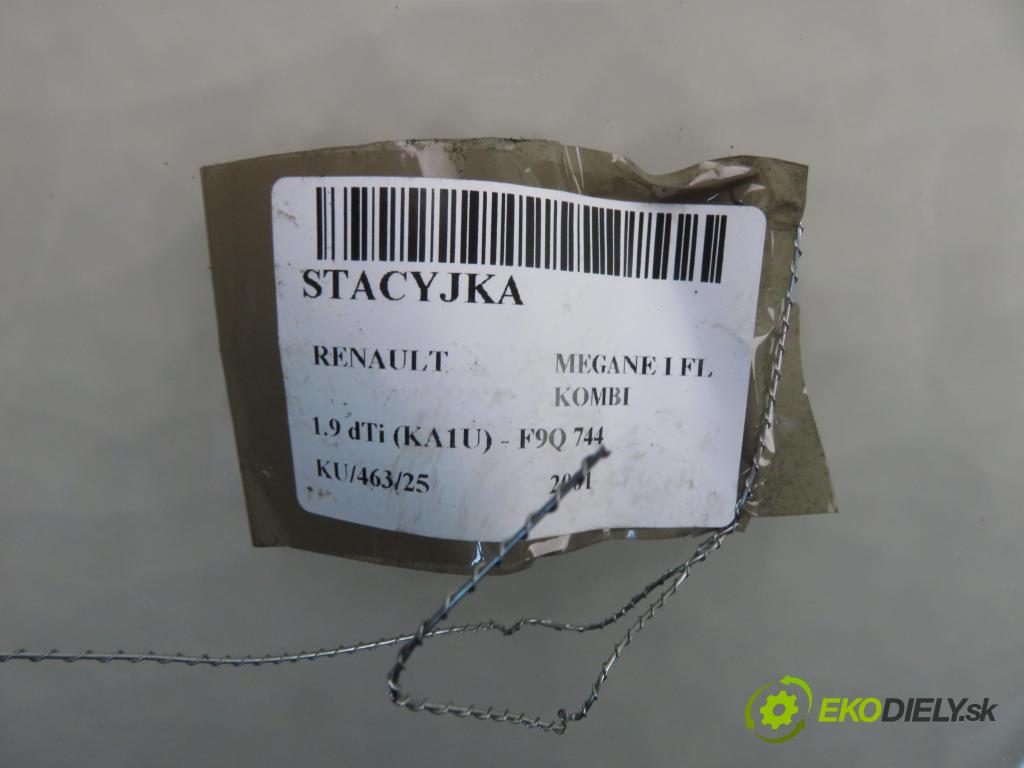 RENAULT MEGANE I Grandtour (KA0/1_) KOMBI 2001 59,00 1.9 dTi (KA1U) - F9Q 744 1870,00 spinačka  (Spínacia skrinka)
