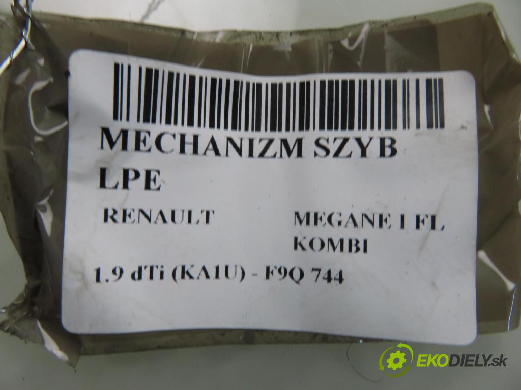 RENAULT MEGANE I Grandtour (KA0/1_) KOMBI 2001 59,00 1.9 dTi (KA1U) - F9Q 744 1870,00 mechanismus oken D239805
