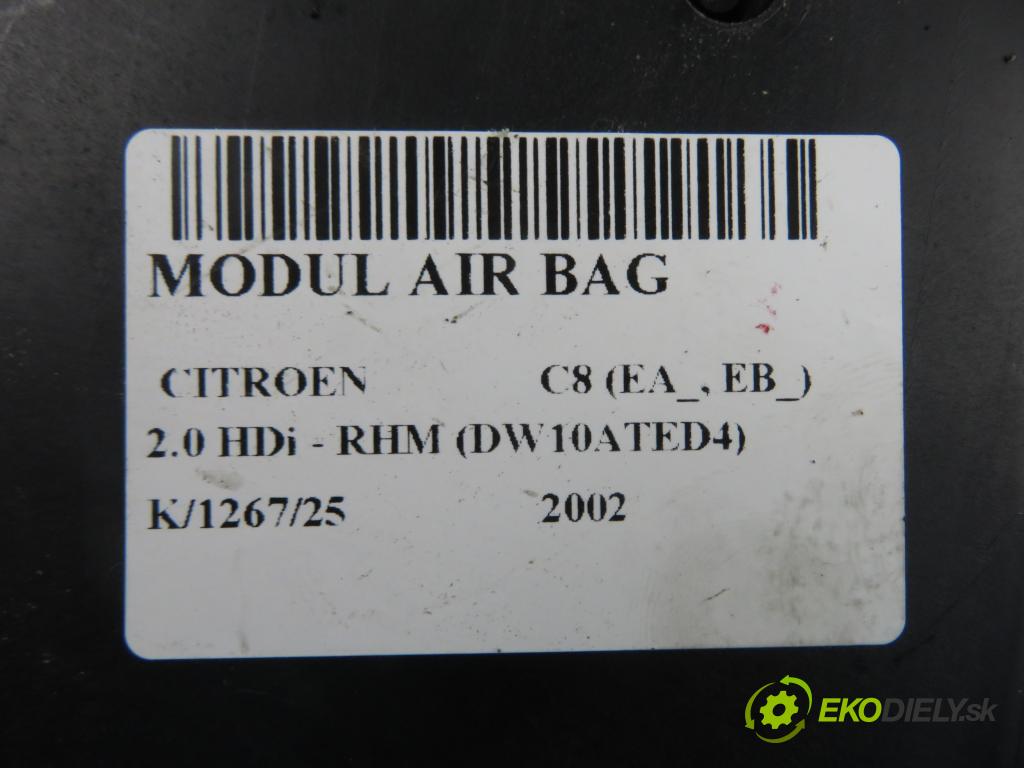 CITROEN C8 (EA_, EB_) MINIVAN 2002 79,00 2.0 HDi - RHM (DW10ATED4) 1997,00 MODUL air BAG 1400988580