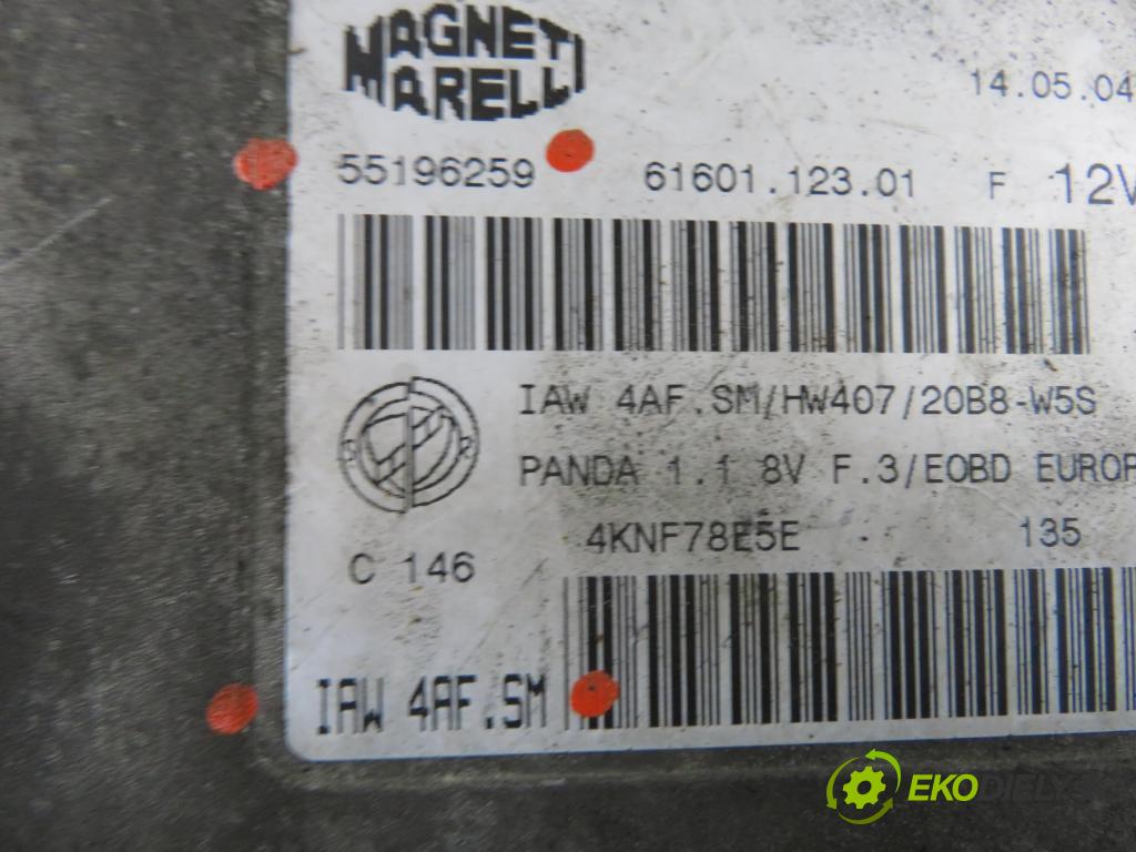 FIAT PANDA (169_) HB 2003 40,00 1.1 54 - 187 A1.000 1108,00 řídící jednotka motora 55196259 ; IAW4AFSM