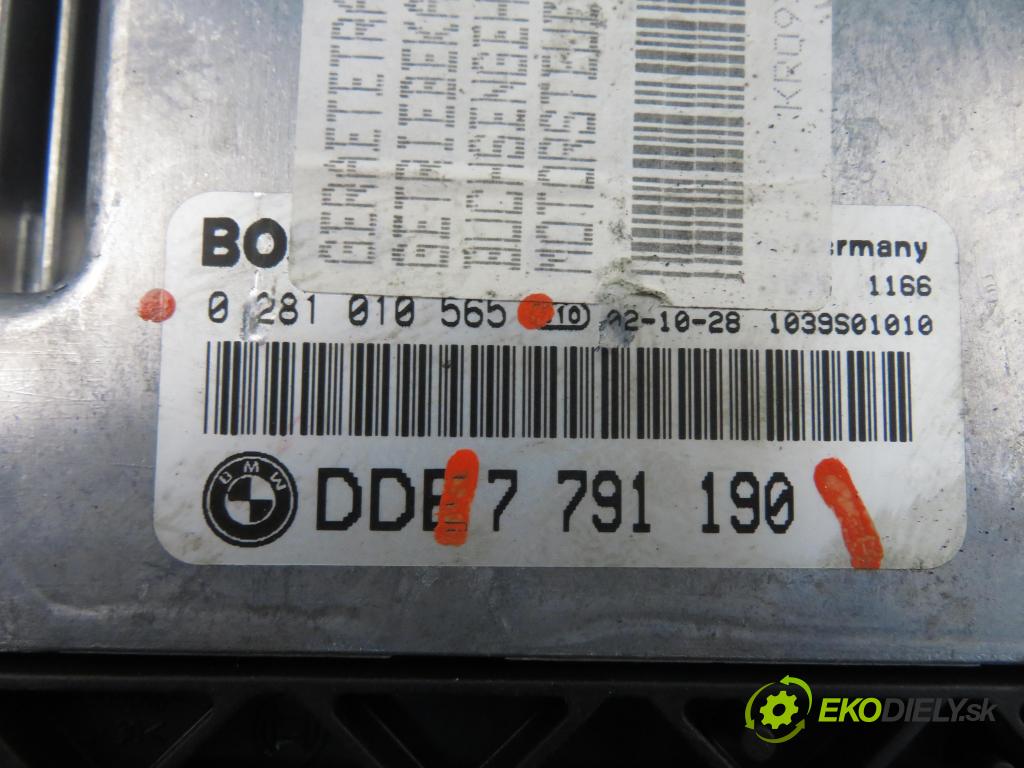 BMW 3 Compact (E46) HB 2003 110,00 320 td 150 - M47 D20 (204D4) 1995,00 řídící jednotka motora 0281010565 ; 7791190