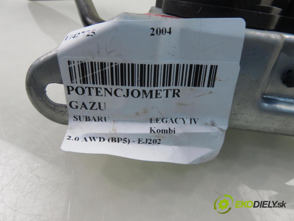 SUBARU LEGACY IV Kombi (BP) KOMBI 2004 101,00 2.0 AWD (BP5) - EJ202 1994,00 Potenciometer plynu 36010AG020 ; 1988000120 (Potenciometer plynového pedálu)