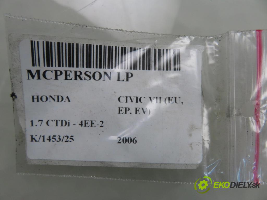 HONDA CIVIC VII Hatchback (EU, EP, EV) HB 2006 74,00 1.7 CTDi 101 - 4EE-2 (Isuzu) 1686,00 MCPERSON LP DSB104G