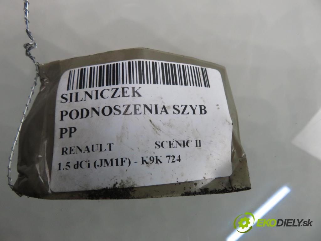 RENAULT SCENIC II (JM0/1_) MINIVAN 2007 63,00 1.5 dCi (JM1F) - K9K 724 1461,00 motorek sťahovaní oken PP 440726J4